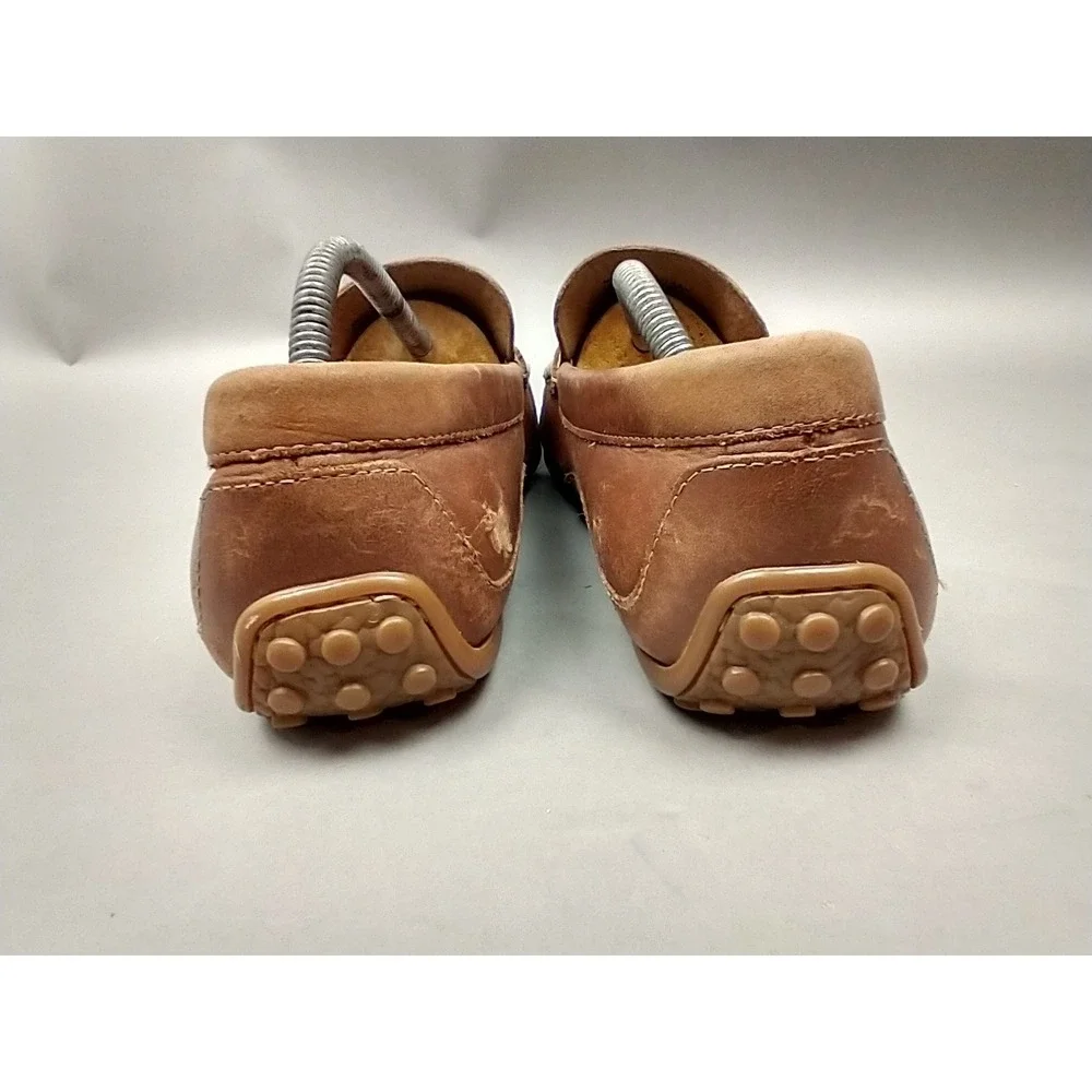 Florsheim Driver Mens Loafer Driving Moccasins Shoes Brown Leather‎ Slip-On 9.5
